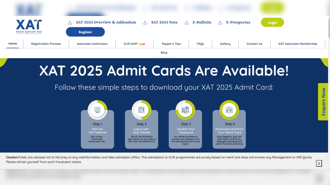 xat-एडमिट-कार्ड-2025-xatonline.in-पर-जारी,-परीक्षा-5-जनवरी-को